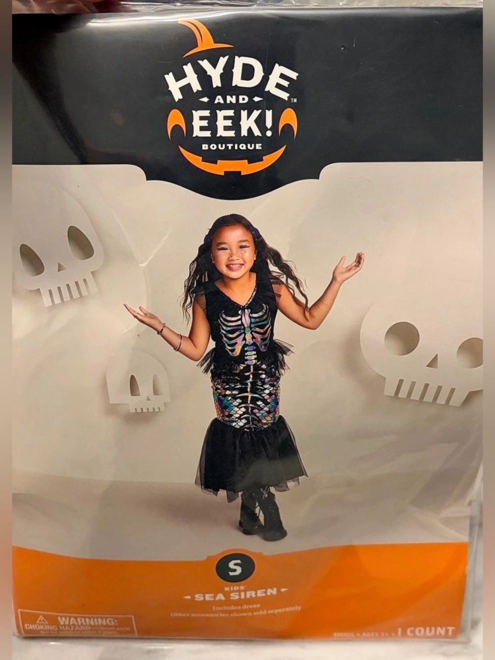 NWT Hyde & EEK! Boutique Kids Sea Siren Skeleton Mermaid Dress Small